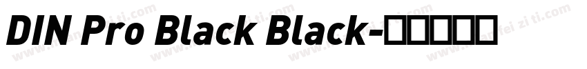 DIN Pro Black Black字体转换